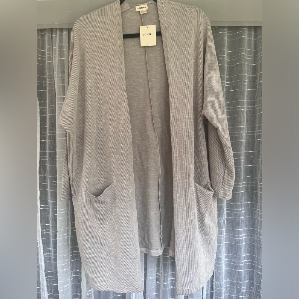 NWT gray slouchy cardigan